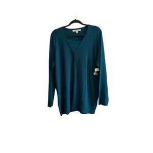 NWT Debbie Morgan Sweater in Moroccan Blue Size 1X